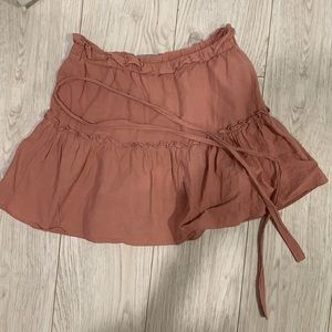 Blush pink mini skirt from Australia